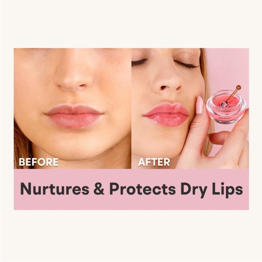 Bee Strawberry Lip Balm - Pink - Picture 3 of 4
